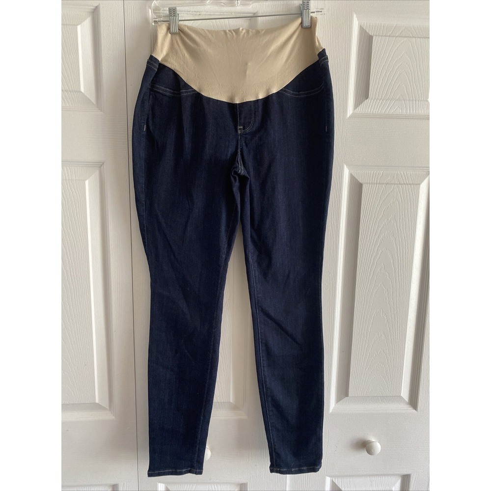 NYDJ Maternity Women's 8 Dark Wash Mabel Jeans Straight Leg Denim